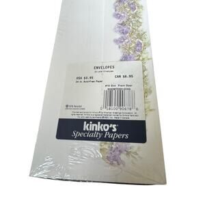 VTG Kinko’s Specialty Papers Floral Front Door Letter Envelopes 25 Sealed NOS
